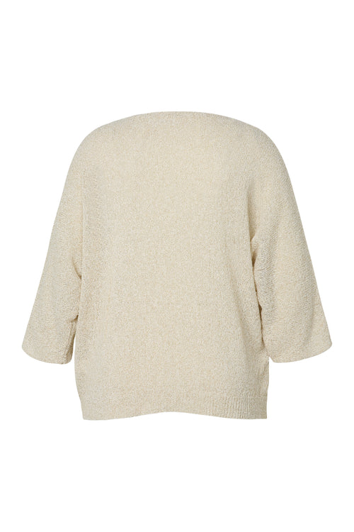 Boxförmiger Pullover aus Baumwolle mit Lurex-Paprika-11