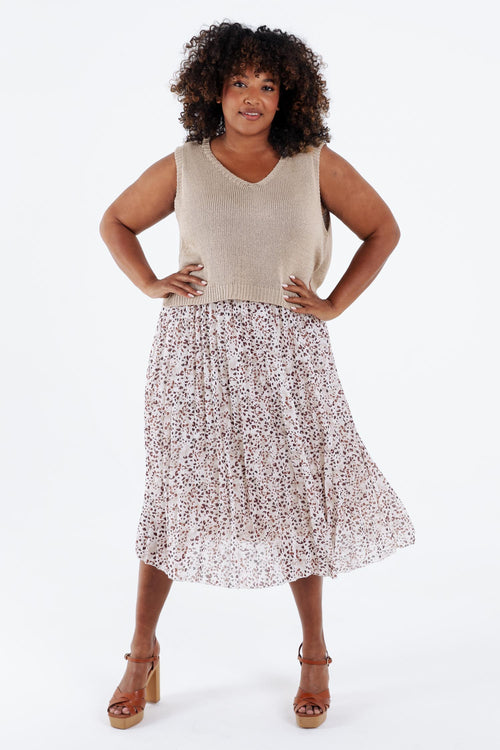 Leopard-Print 2-in-1 Kleid-Paprika-8