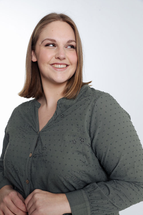 Baumwollbluse mit Stickereien     -Paprika-6
