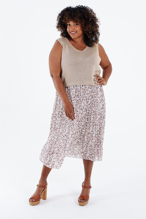 Leopard-Print 2-in-1 Kleid-Paprika-9