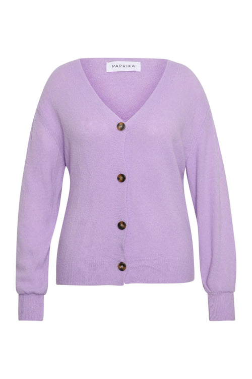 Einfarbiger Cardigan-Paprika-9