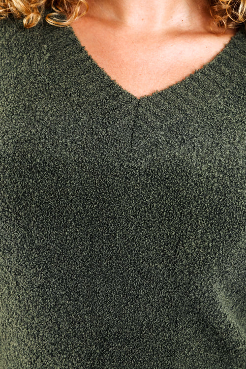 Pull maille bouclette uni-Paprika-4