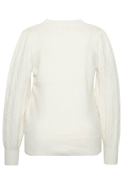 Uni Pullover mit Zopfmuster und Perlen-Paprika-3