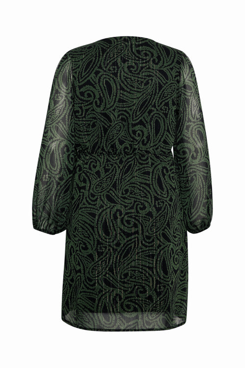 Kurzes Kleid mit folkloristischem Muster-Paprika-9