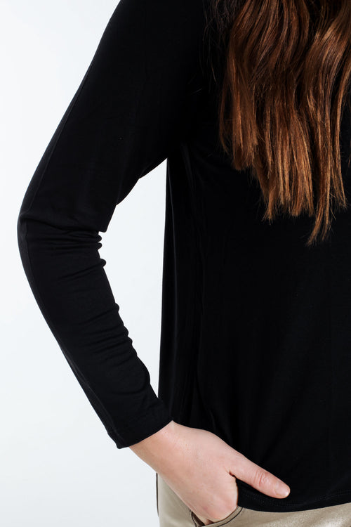 Unifarbenes Viskose-T-Shirt-Paprika-5