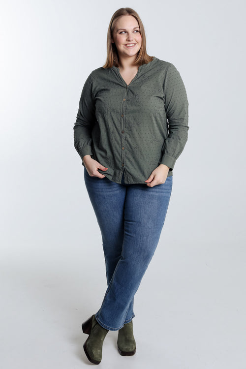 Baumwollbluse mit Stickereien     -Paprika-8