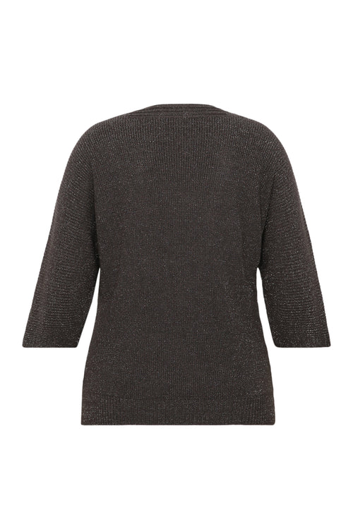 Uni-Pullover mit Lurex-Paprika-2