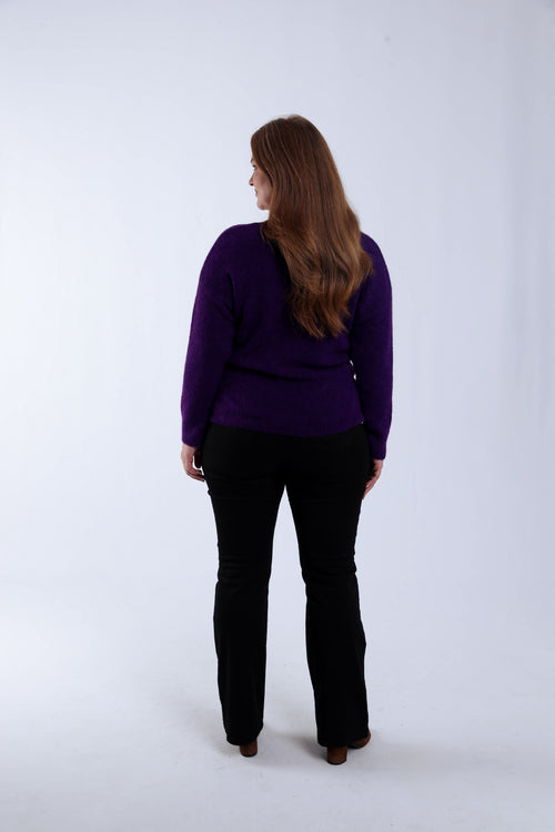 Pullover aus einfarbiger Alpakawolle-Paprika-4