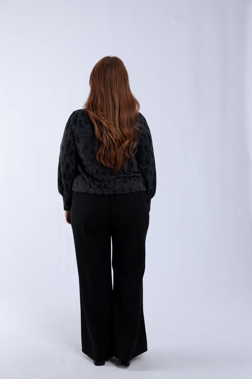 T-Shirt mit Animal-Print und Lurex-Paprika-1