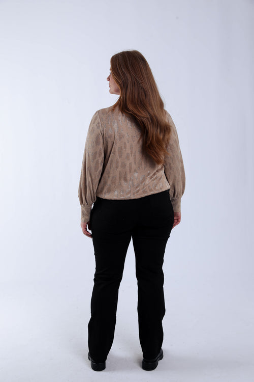 T-Shirt mit Animal-Print und Lurex-Paprika-2