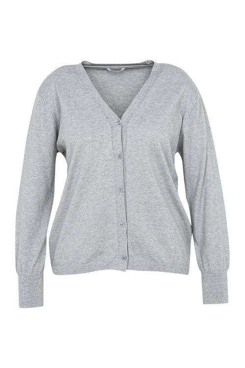 Unifarbener Cardigan-Paprika-10