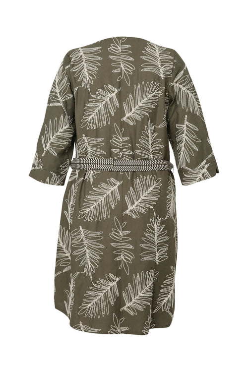 Robe tunique en coton brodée-Paprika-11