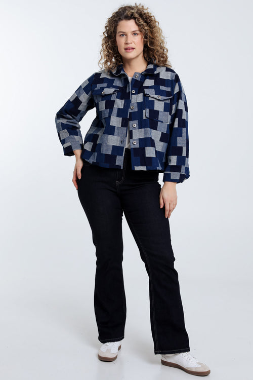 Jeansjacke mit Patch-Design-Paprika-8