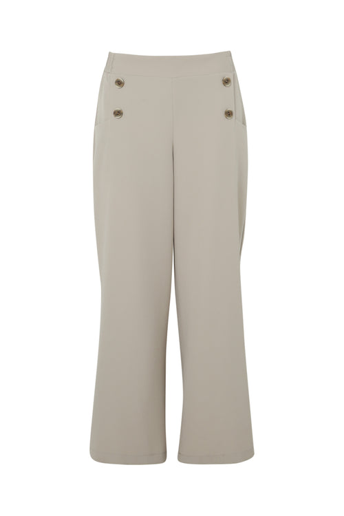 Pantalon 7/8 avec boutons décoratifs-Paprika-9