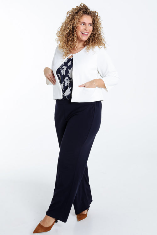 Glatte Wabenstrickjacke-Paprika-8