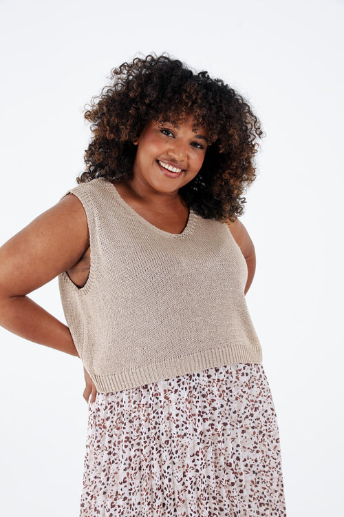 Leopard-Print 2-in-1 Kleid-Paprika-6