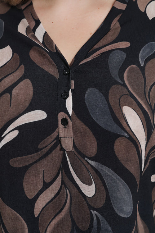 Grafisch bedruckte Bluse-Paprika-4