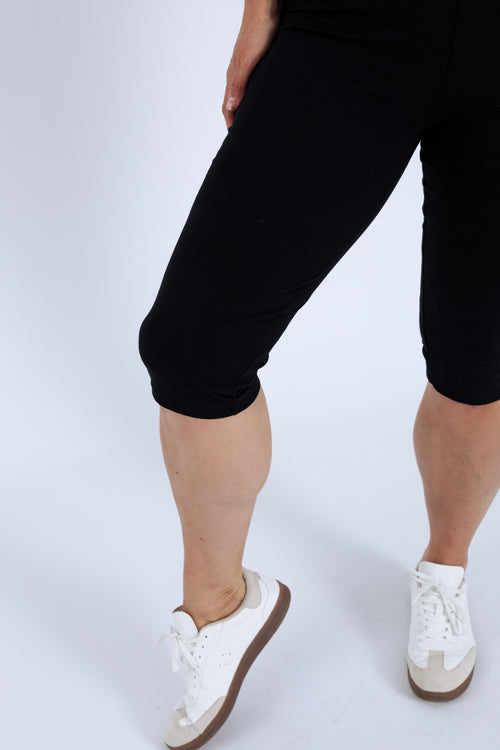 Legging aus einfarbigem Baumwollstoff-Paprika-5