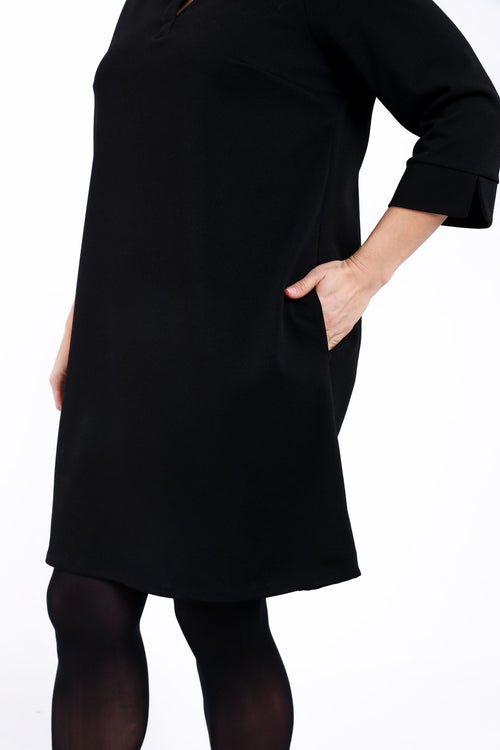 Einfarbiges kurzes Kleid-Paprika-5