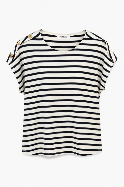 T-shirt marinière-Paprika-1