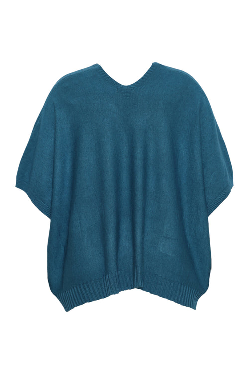 Pull court uni en viscose-Paprika-2