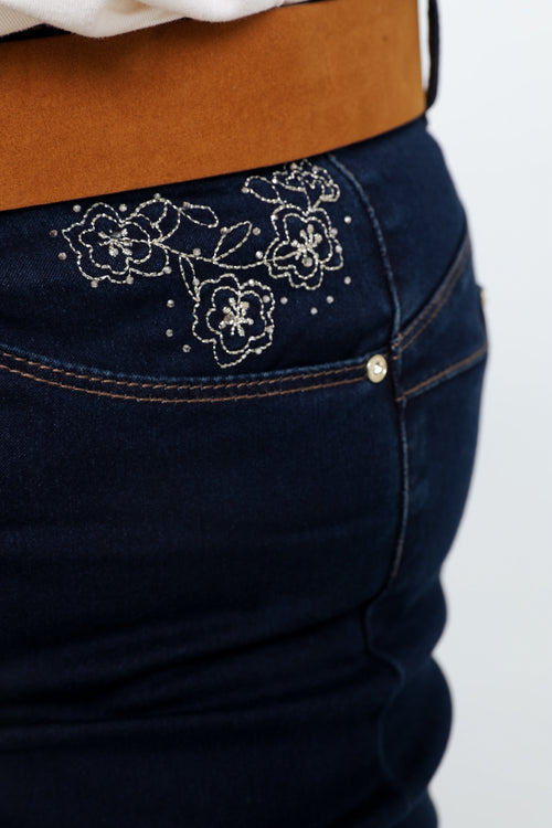 Unifarbene Schlaghose mit Gürtel-Paprika-4