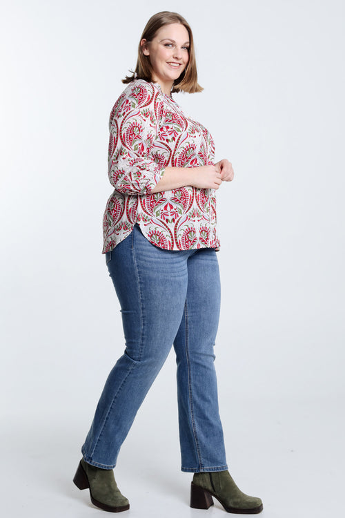 Bluse mit Paisleymuster-Paprika-8