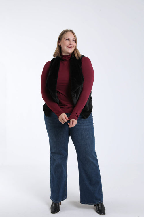 Jacke aus Kunstpelz-Paprika-8