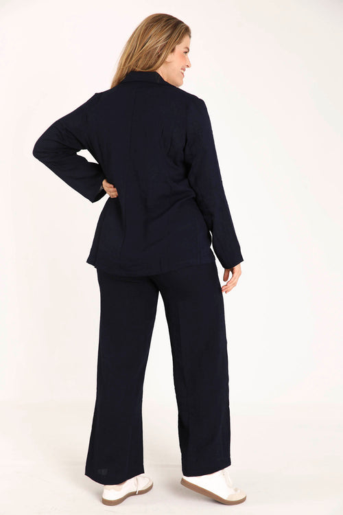 Weicher Blazer aus einfarbiger Viskose-Paprika-2