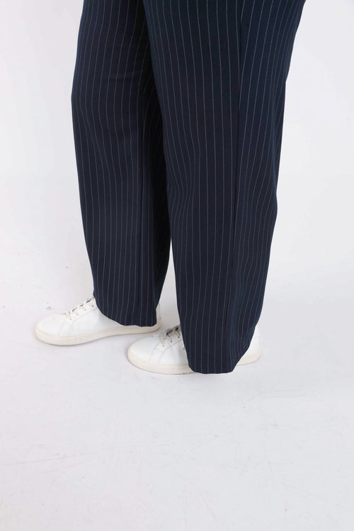 Gestreifte weite Hose-Paprika-4