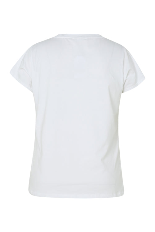 T-Shirt aus Baumwolle mit floralem Druck und Folie-Paprika-11