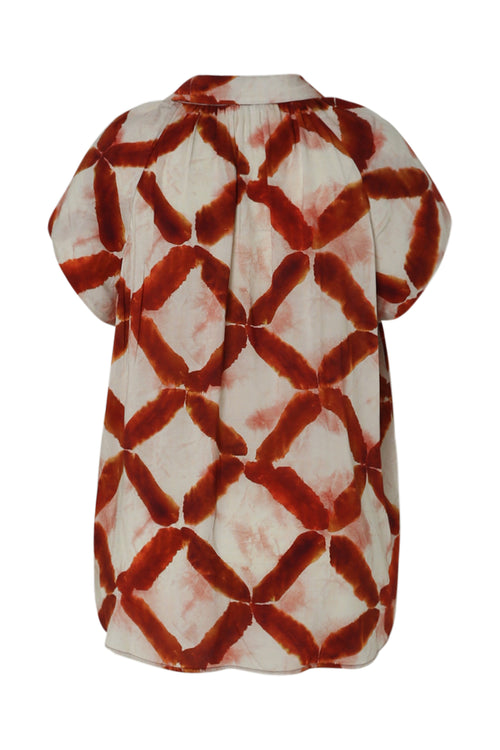 Bluse aus Viskose mit grafischem Druck-Paprika-11