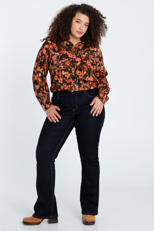 Bootcut-Jeans „Lara“ L34-Paprika-8