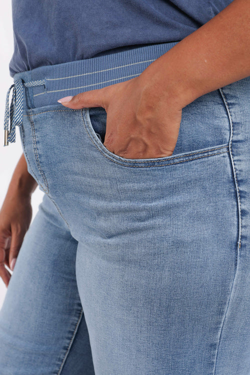 Jegging large Lolly 7/8 en denim-Paprika-4