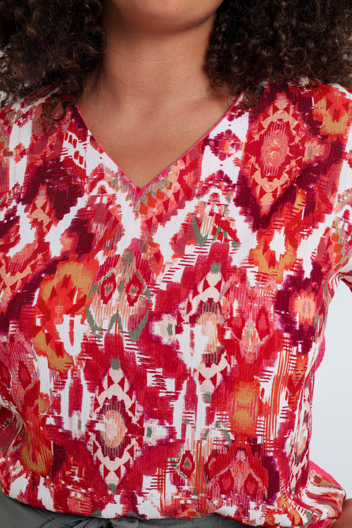 Ethnisch bedrucktes T-Shirt-Paprika-5