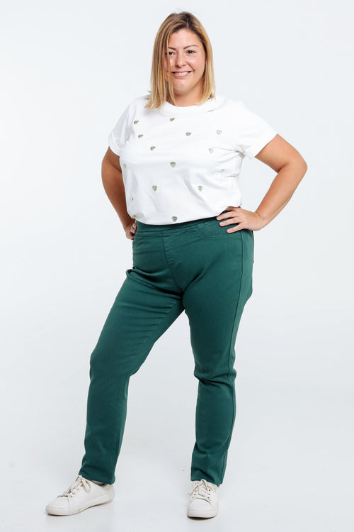 Unifarbene Slim-Fit-Jegging „Lolly“ L 32-Paprika-7