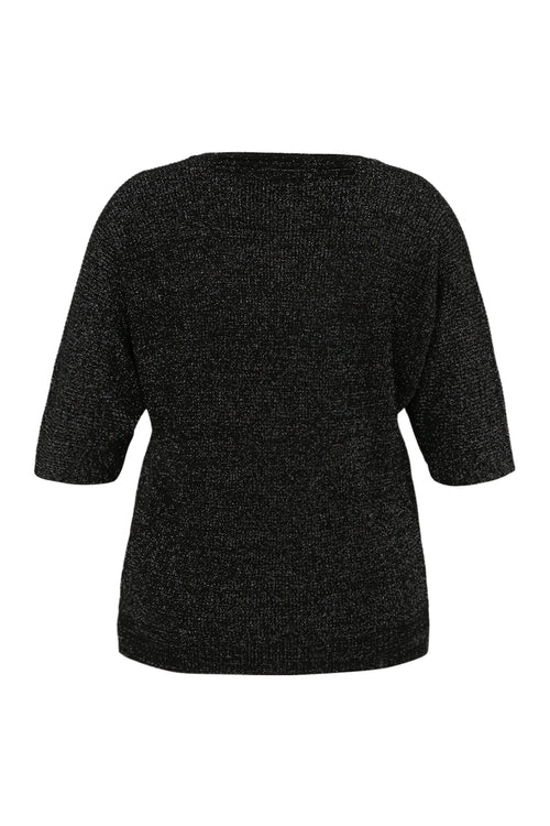 Einfarbiger Pullover mit Lurex-Paprika-11
