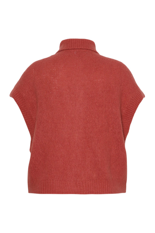 Uni kurzer Strickjacke-Paprika-9