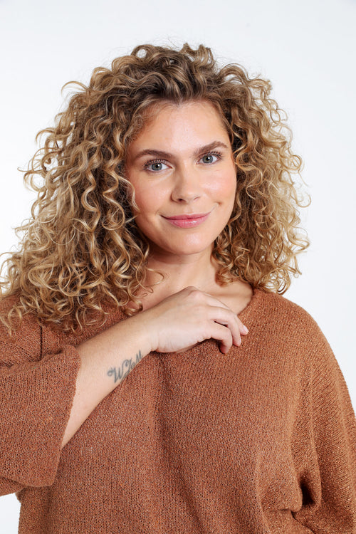 Boxförmiger Pullover aus Baumwolle mit Lurex-Paprika-3