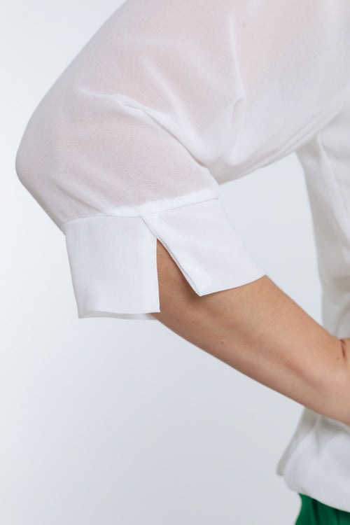 Einfarbige Bluse mit Schmuck-Paprika-5