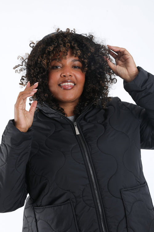 Kurz geschnittene einfarbige Daunenjacke-Paprika-5