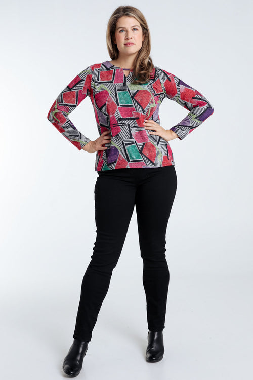 T-Shirt mit grafischem Print-Paprika-7