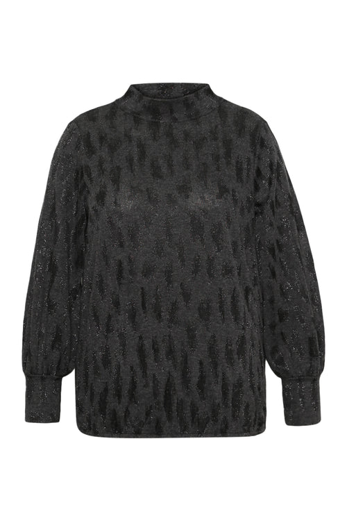 T-Shirt mit Animal-Print und Lurex-Paprika-10