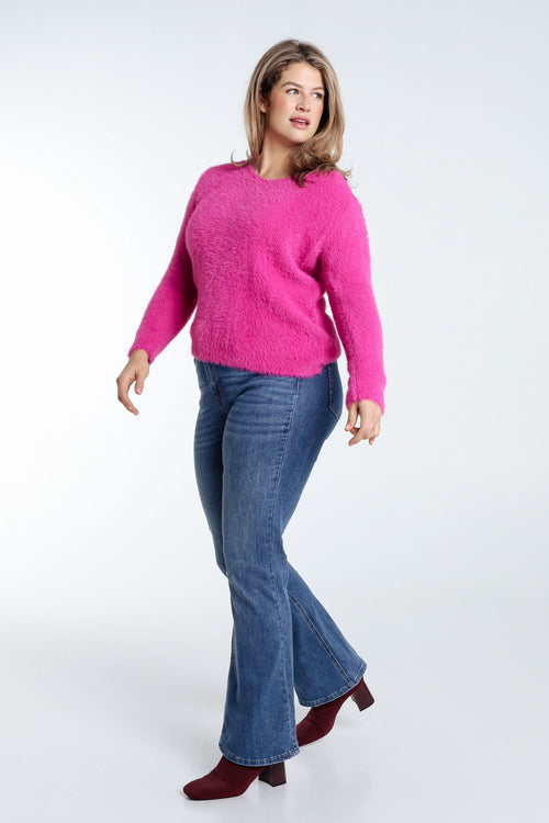 Unifarbener Pullover-Paprika-9