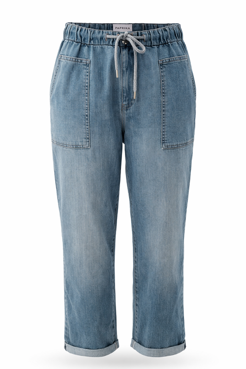 Pantalon chino en jeans-Paprika-6