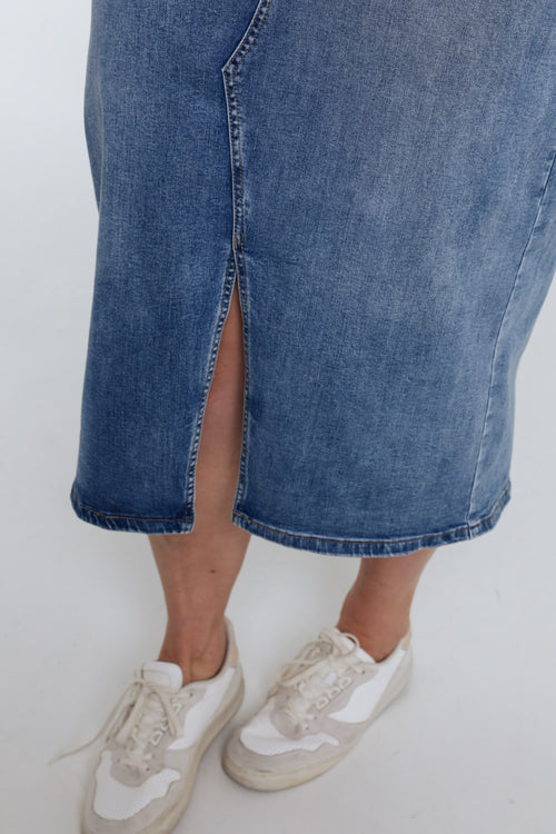 Jeansrock mit Schlitz und Knöpfen-Paprika-4