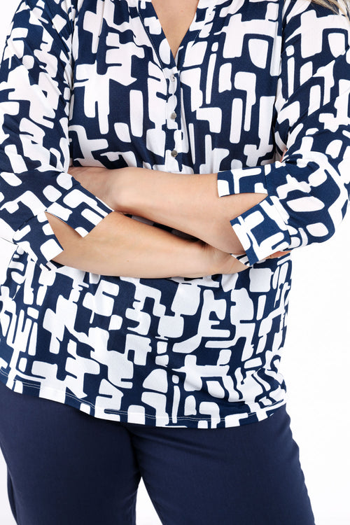 Grafisch bedrucktes T-Shirt-Paprika-6