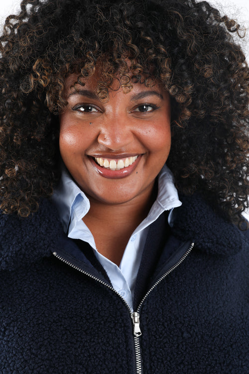 Einfarbiger Teddy-Mantel-Paprika-2