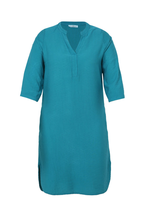 Einfarbiges Tunika-Kleid-Paprika-10