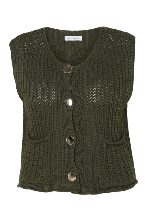 Kurze, schlichte Strickjacke-Paprika-10